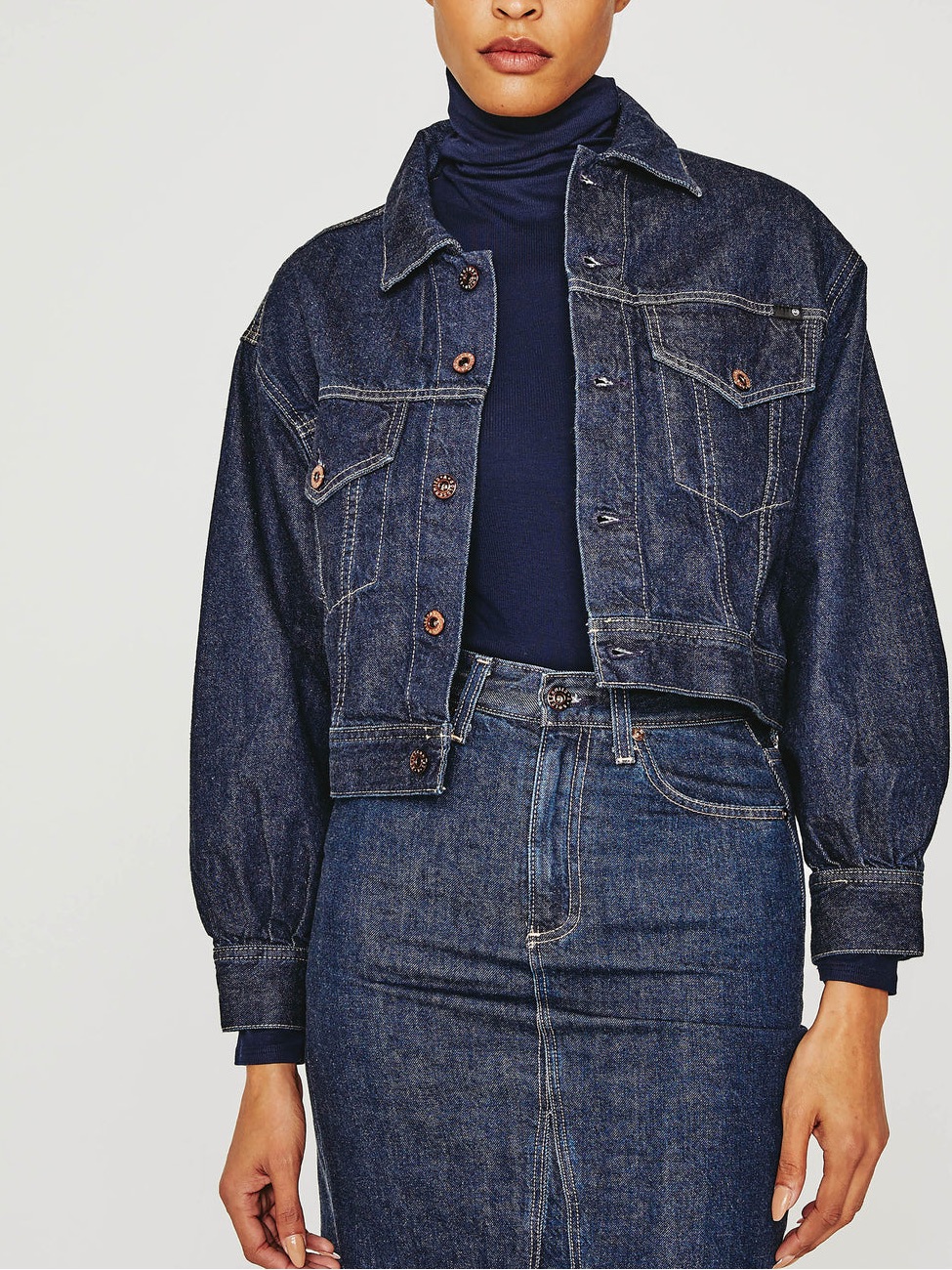 Ag Adriano Goldschmidt Denim Jacket - Light Medium Blue Wash